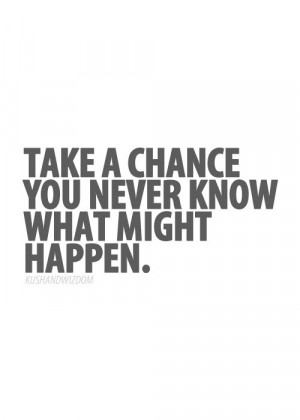 lee take a chance take a chance on me you won t regret it i promise