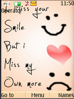 Compatible Mobile Devices For I Miss Your Smile S40 Mobile Themes