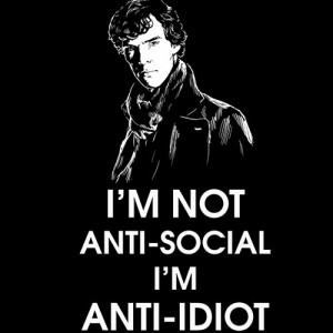 Home I'm Not Anti-Social I'm Anti-Idiot T-shirt