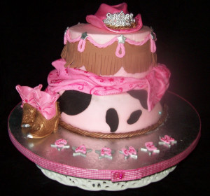 cowgirl princess cake cowgirl princess themed cake gum paste cowgirl ...