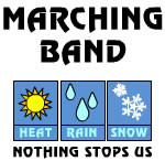 Marching Band Shirt Rock Logo...