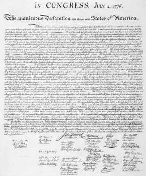 John Hancock signed the Declaration of Independence in very large ...