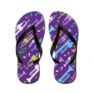 Band Gifts > Band Footwear > Funny Trumpet Flip Flops