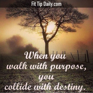 walk with Purpose and collide with Destiny: Health Quotes
