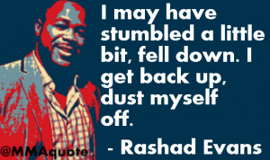 Rashad Evans on Perseverance