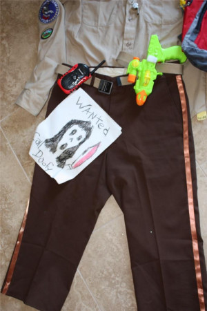 ... MENS SPECIAL OFFICER DOOFY SCARY MOVIE HALLOWEEN HOMEMADE COSTUME SZ M