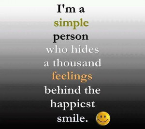 Simple Person Who Hides A thousand
