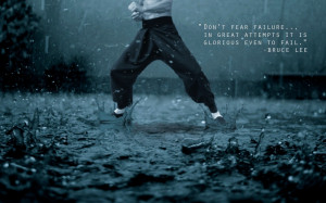 Bruce Lee Quote about Failure Wallpaper