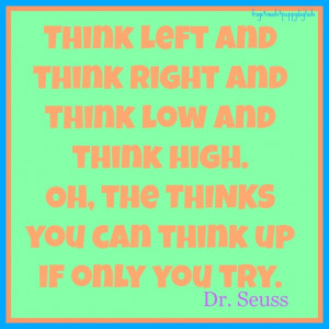 Dr. Seuss post you may like HERE