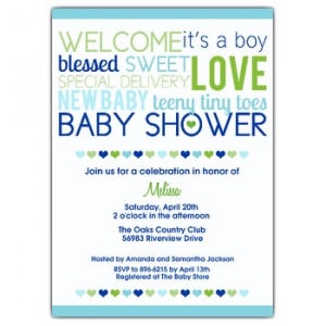 Wording suggestions for Baby Shower Invitations
