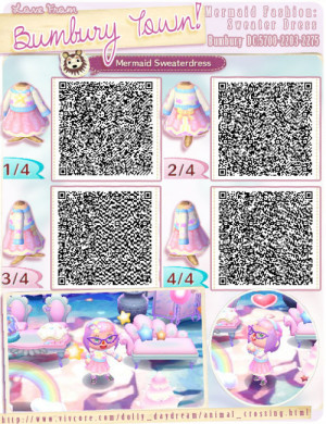 Animal Crossing New Leaf QR Code Dress