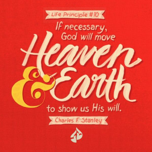 ... earth to show us His will. Charles F. Stanley, Inspirational quotes