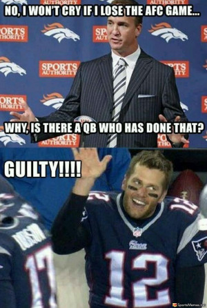 SportsMemes.net > Football Memes > Manning and Brady Again