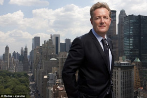 Speaking out: Piers Morgan angered 90,000 gun-lovers in the US when he ...