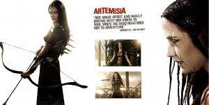 Each of her battle sequences see Artemisia in different costumes too ...