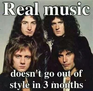 Queen wrote all their own music and lyrics. Their music is still going ...
