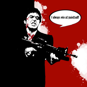 scarface paintball by fromthe80s