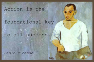 Pablo Picasso's famous success quotes.
