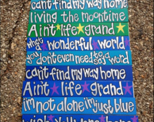 Widespread Panic I'm Not Alone hand painted wooden sign ...