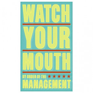 20% Off Year End Sale- Watch Your Mouth Print 6 in x 10 in- Christmas ...