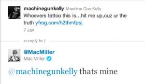 Mac Miller claimed this MGK Lace Up tattoo was his, though we’re not ...