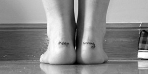 life quotes run Feet tattoo keep running Sport inpiration track cross ...