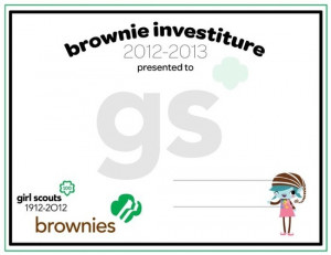 girl scout investiture ceremony | … forbrownie girl scouts ...