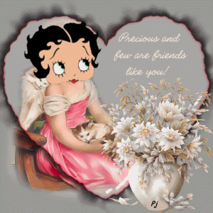 Precious And Few Are Friends Like You Betty Boop Graphic