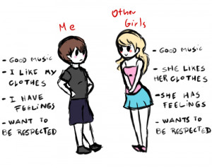 quotes about being different than other girls