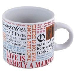 Shakespearean Love Mug 14oz Coffee Tea Taza