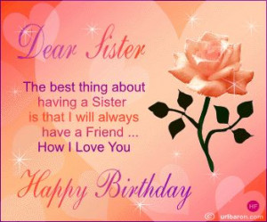 Happy Birthday Quotes for Sister for Facebook