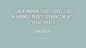 Sunday Morning Church Quotes