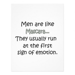 Men Are Like Mascara Letterhead...