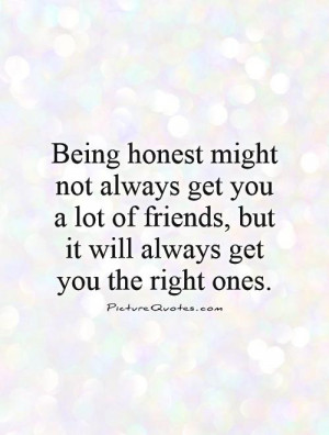 quotes about being honest