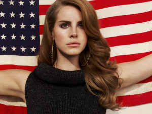 Lana Del Rey and American Flag