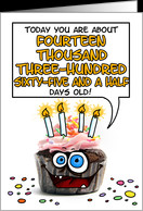 Happy birthday - 39 years old card - Product #277546