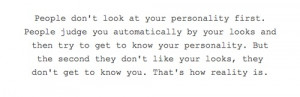 And Try To Get To Know Your Personality: Quote About People Judge You ...