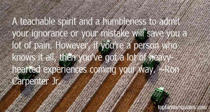 Favorite Ron Carpenter Jr Quotes