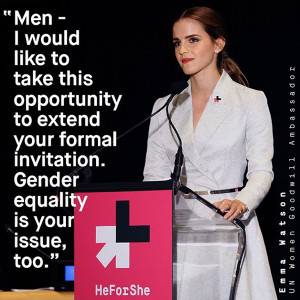 Emma Watson On Ending Gender Inequality