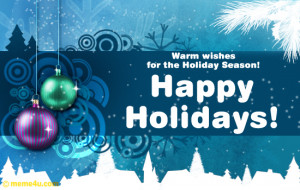 happy holidays wishes greetings