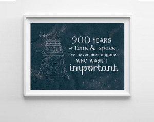 Doctor Who Quote Art Print - Dalek