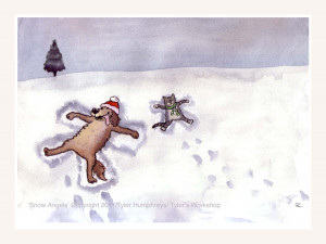 Funny Animal Christmas Cards Happy holidays greeting card