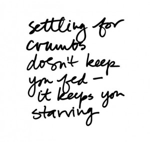 It keeps you starving...