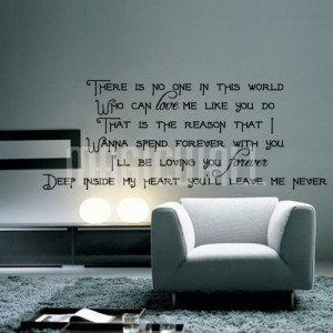 Home » Loving You Forever - Deep Inside My Heart - Wall Quotes Decals