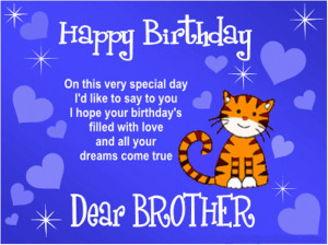 Happy Birthday Big Brother Quotes Quotes... happy birthday