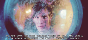 ... who wasn’t important.” – Eleventh Doctor, A Christmas Carol