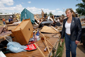 Republican Oklahoma Gov. Mary Fallin after tornadoes ripped through ...