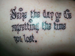 Tattoo Seize The Day Lyrics From Avenged Sevenfold