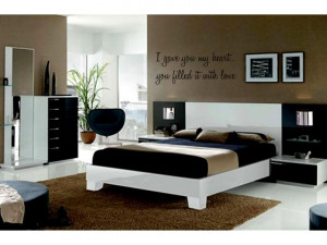 about I GAVE YOU MY HEART Vinyl Wall Decal Words Lettering Quote ...