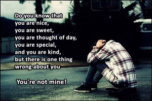 ... you are nice you are sweet you are thought of day by day you are